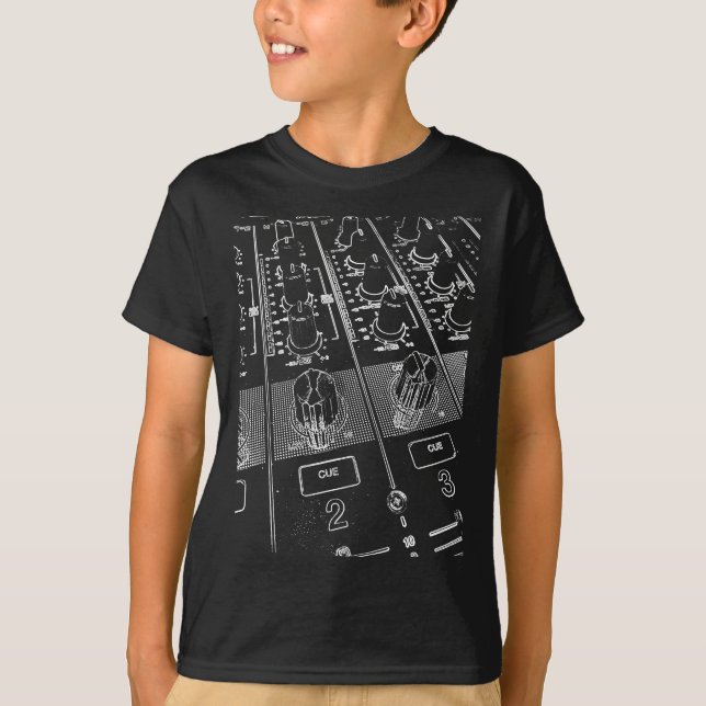 Camiseta DJ-Mixer Knobs Deejay - DJM (Frente)