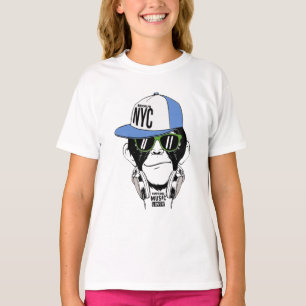 Camiseta DJ MONKEY macaco engraçado 