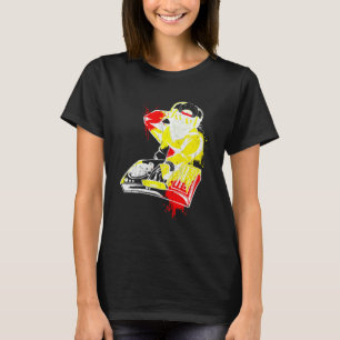 Camiseta DJ Monkey Music Party Diversão Óculos escuros Dive