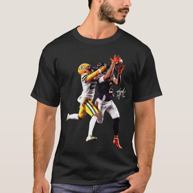 Camiseta DJ MOORE Night Night Chicago Football gift (Frente)