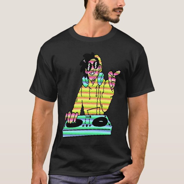 Camiseta Dj Music  DJ carton Cool (Frente)