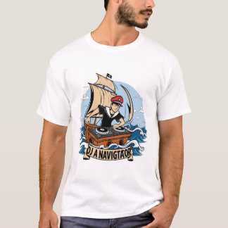 Camiseta "DJ Navigator: Navegando pelos mares sônicos"