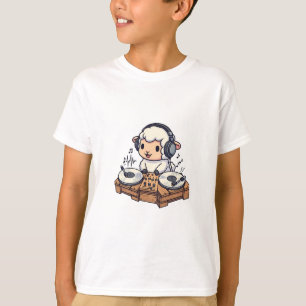 Camiseta DJ Ovelha Músico Infantil
