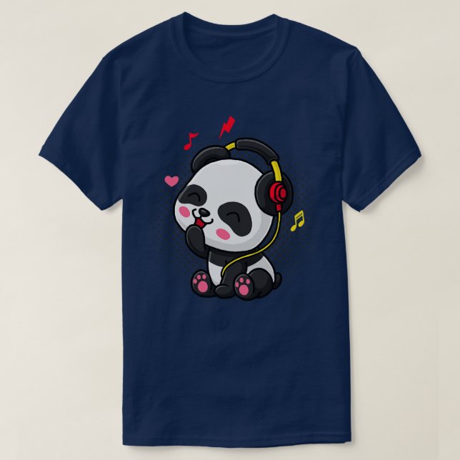 Camiseta DJ Panda (Frente do Design)