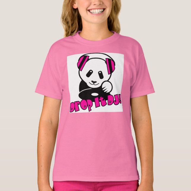 Camiseta DJ Panda - Largue DJ! (Frente)