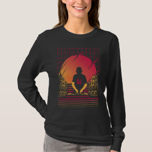 Camiseta DJ para Jockey de Discjockey com Tecno Gráfico de