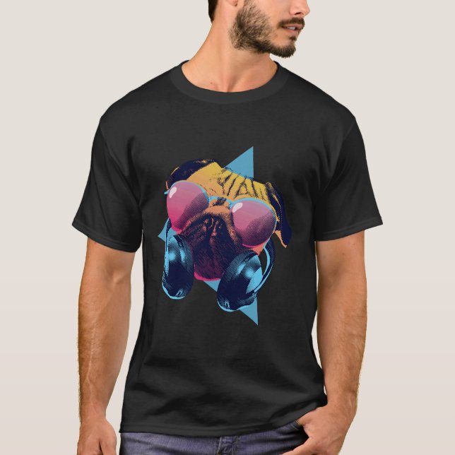 Camiseta Dj Pug Clássico 995 (Frente)