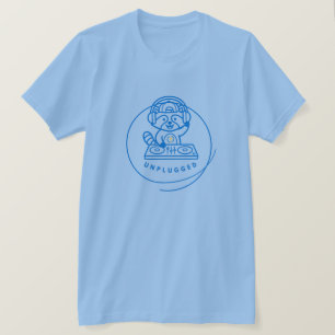 Camiseta DJ Raccoon Neon