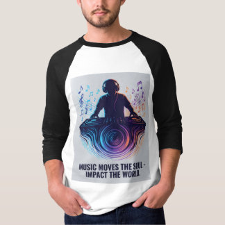 Camiseta “DJ Shadow Sound Waves – Music Impact Artistic T-S