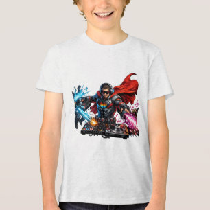 🦸‍♂️🎧 Camiseta DJ Superherói – Salve a Festa