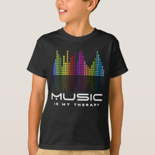 Camiseta DJ Techno Therapy Music Equalizer Dm Party