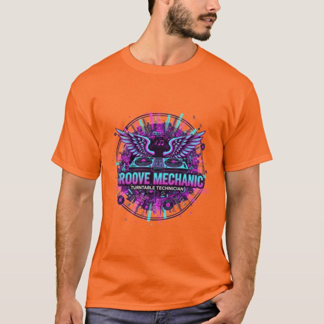 Camiseta DJ Tipografia Ritmo (Frente)