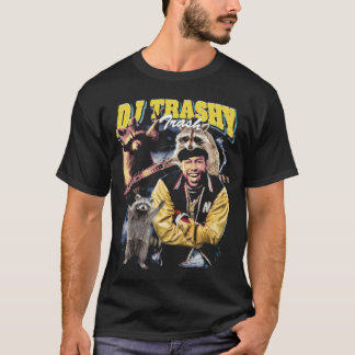 Camiseta DJ Trashy Trash Engraçado Raccoon Bootleg Shirt