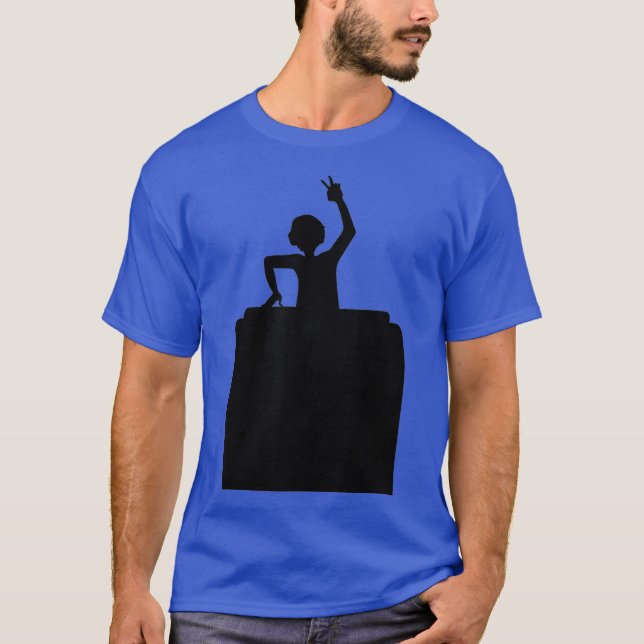Camiseta DJ - Turntable - EDM - Electronic Dance Music - (Frente)