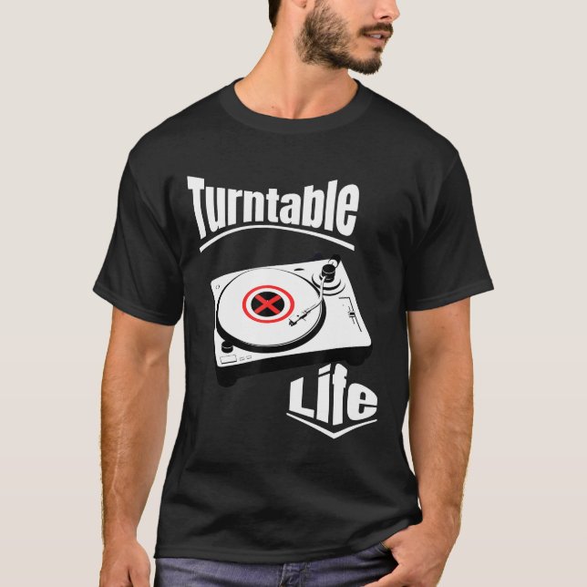 Camiseta Dj - Vida Turntable Dj Tee (Frente)