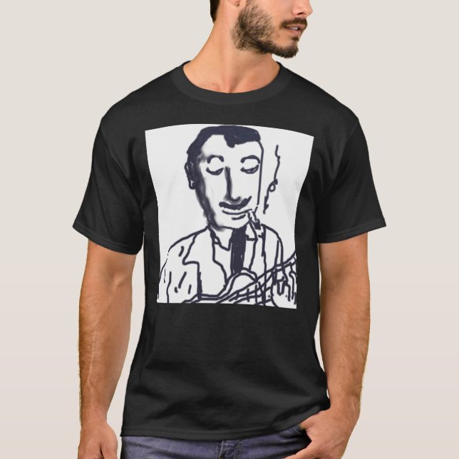 Camiseta Django Reinhardt, Gyspy Jazz Guitarist, Hot Club,  (Frente)
