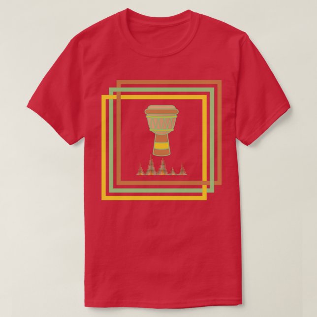 Camiseta djembe 1 musical (Frente do Design)