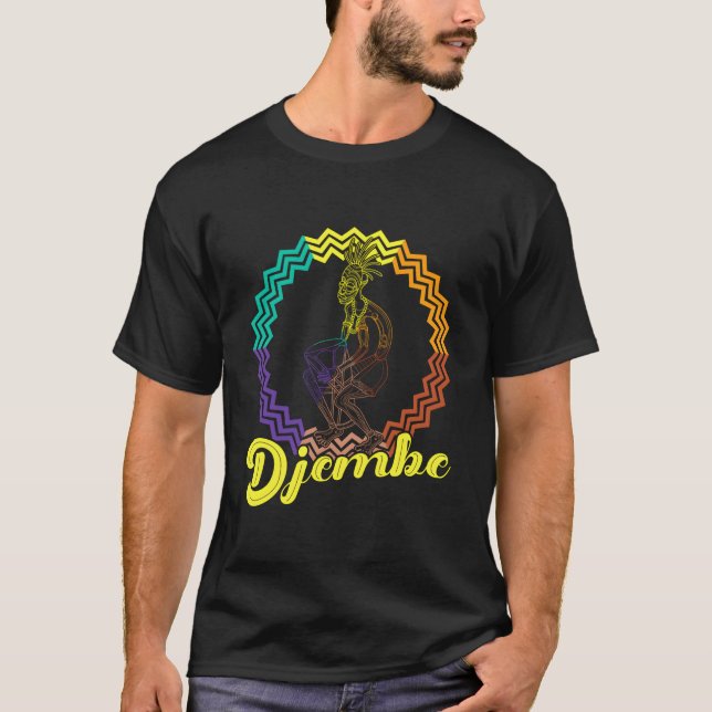 Camiseta Djembe Drummer Musical Instrut Africa Reggae (Frente)