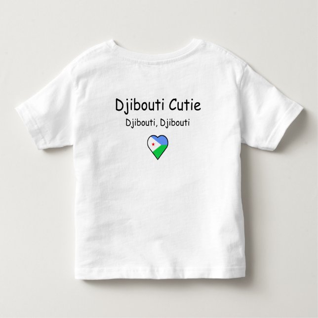 Camiseta Djibouti Cutie Toddler (Verso)