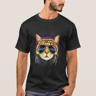 Camiseta DJs Música House EDM Cat Música  Artista Musical P