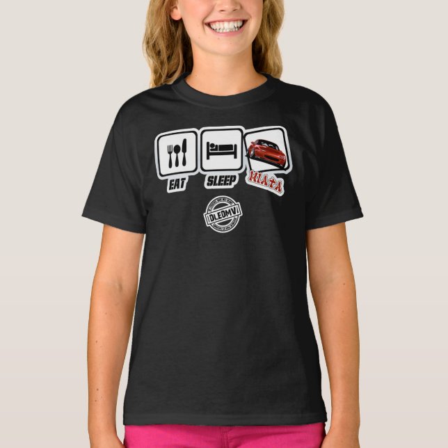 Camiseta DLEDMV - Coma Miata de Sono Camisa-T Essencial (Frente)