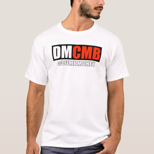 Camiseta DMCMB - Dinheiro Idiota (Preto) (Frente)
