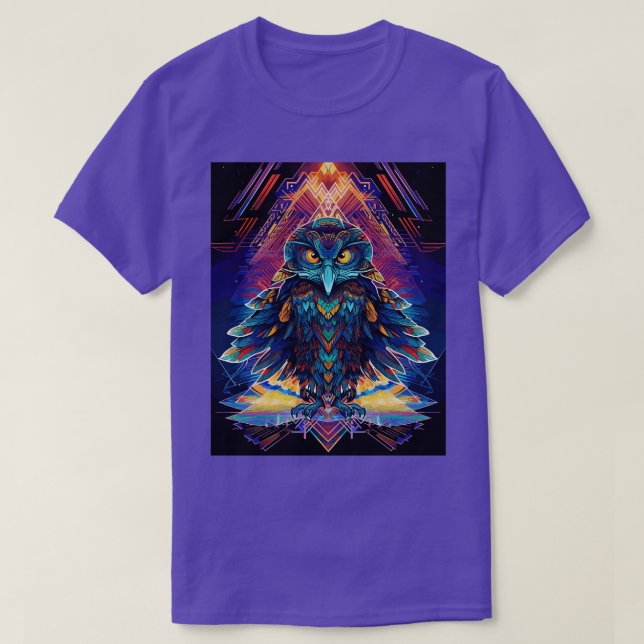 Camiseta DMT Art Shamanic Eagle 4 (Frente do Design)
