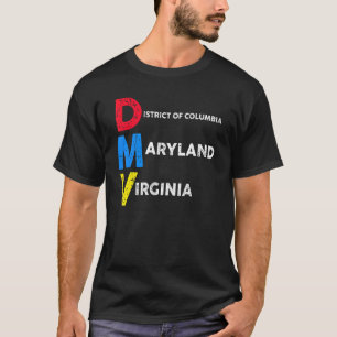 Camiseta DMV nativa aka DC Maryland e Virginia