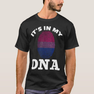 Camiseta Dna Bi Orgulho Bissexual Igualdade de Impressão Di