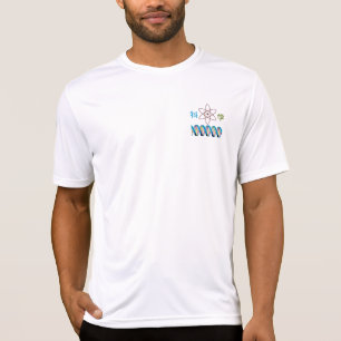 Camiseta DNA científico, estrutura atômica, palavra chinesa
