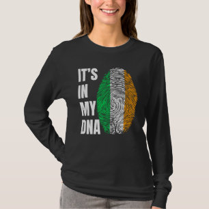 Camiseta DNA de impressão digital Dia de São Patrício Bande