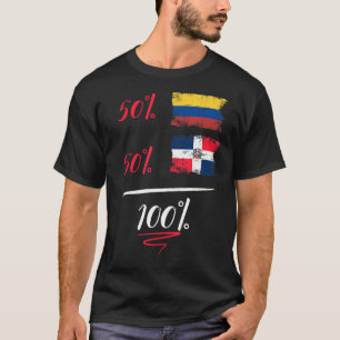 Camiseta DNA Ha Do Orgulho Do Patrimônio Colombiano E Domin