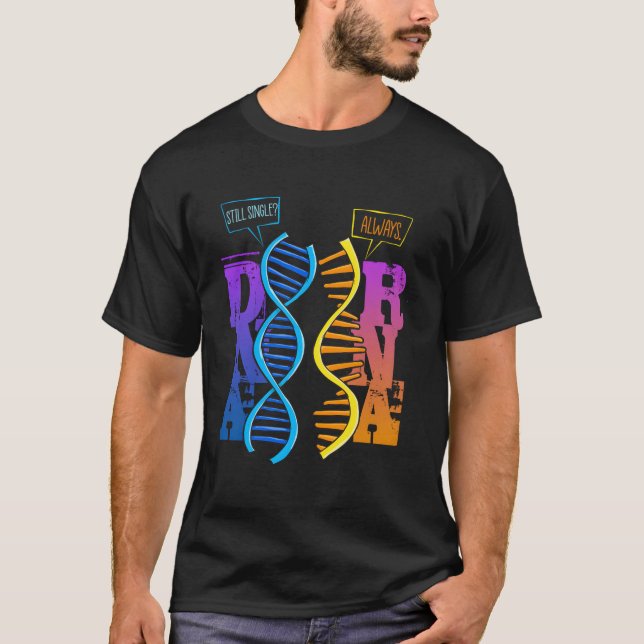 Camiseta Dna Rna Molecular Biology Pun Science Genetics Gen (Frente)