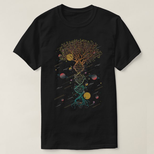 Camiseta DNA Tree Life Biology Environment Science Genética (Frente do Design)