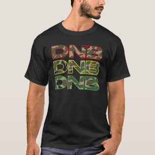 Camiseta DNB Triple Drum n Bass Junglist Vermelho Amarelo V