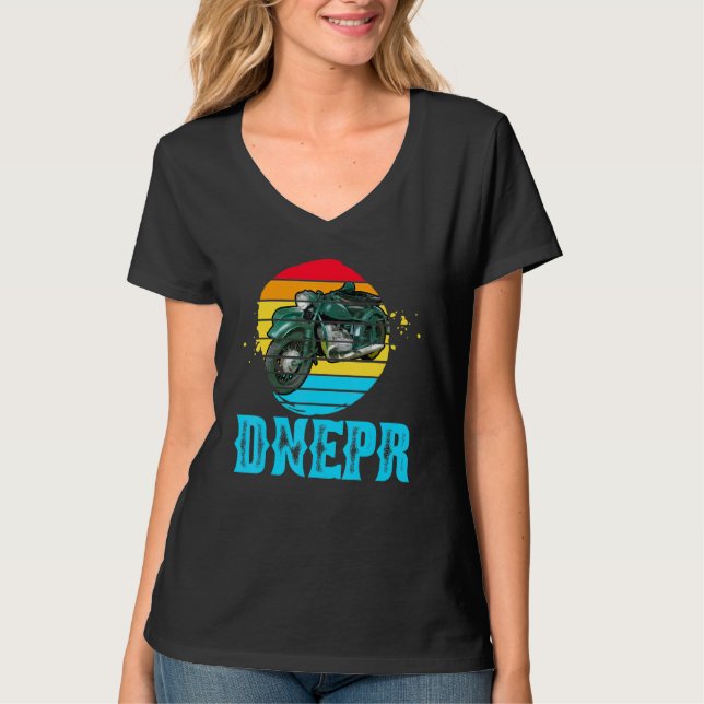 Camiseta Dnepr 650 Cc - Motocicleta Soviética Com Sidecar (Frente)