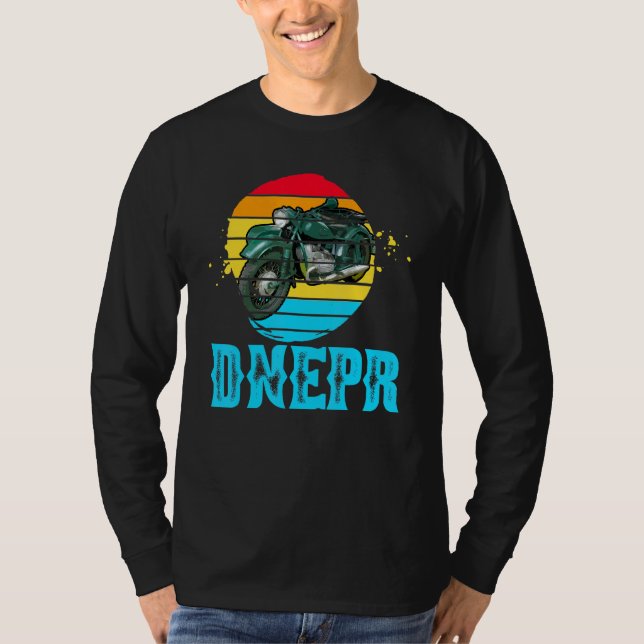 Camiseta Dnepr 650 Cc - Motocicleta Soviética Com Sidecar (Frente)