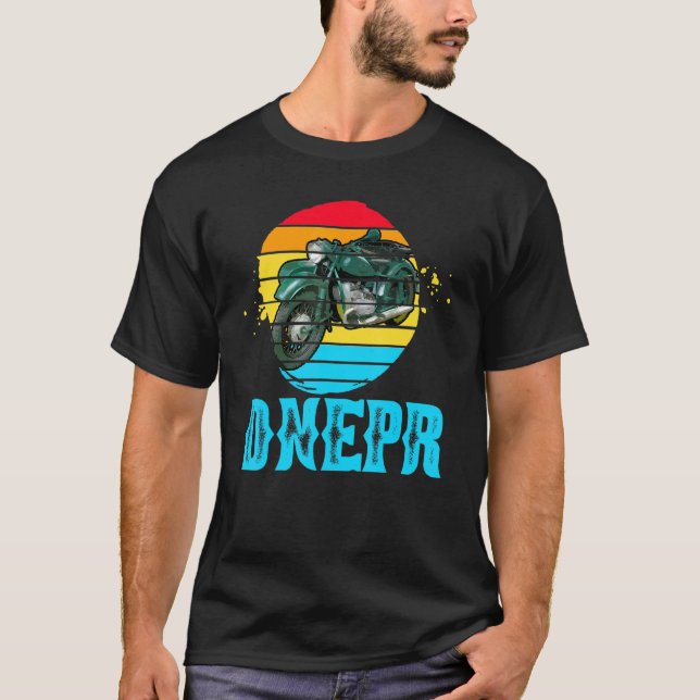 Camiseta Dnepr 650 Cc - Motocicleta Soviética Com Sidecar (Frente)