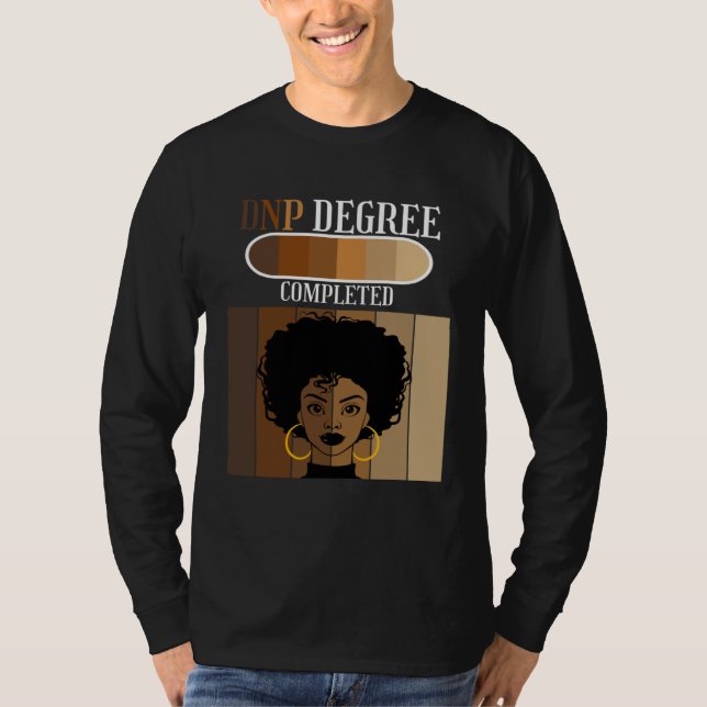 Camiseta DNP Diploma de Prática de Enfermagem Concluído Gra (Frente)
