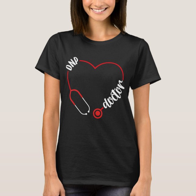 Camiseta DNP Doctor Stethoscope DNP Nurse Nursing (Frente)