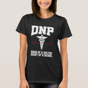 Camiseta DNP Doutor em Prática de Enfermagem Cérebro Enferm