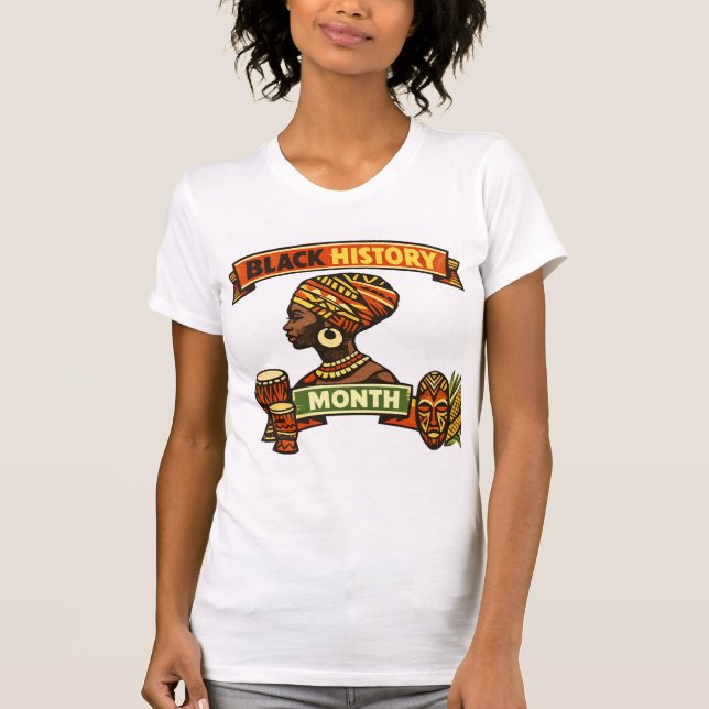 Camiseta do 100º Aniversário do Mês da História Ne (Frente)
