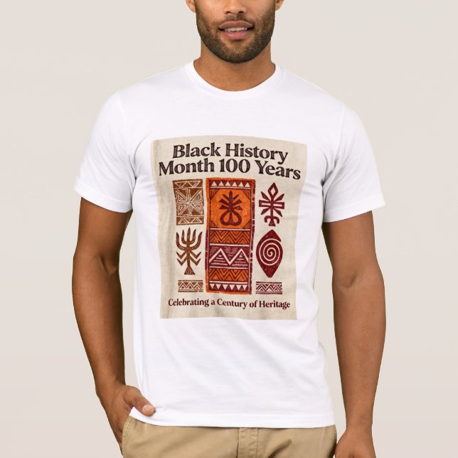 Camiseta do 100º Aniversário do Mês da História Ne (Frente)