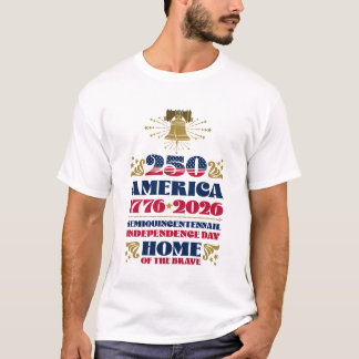 Camiseta do 250º Aniversário da América Patriótica