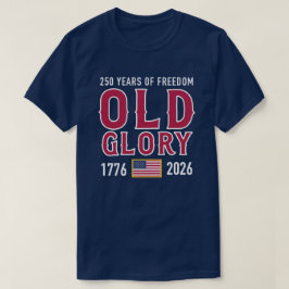 Camiseta do 250º Aniversário da Old Glory América