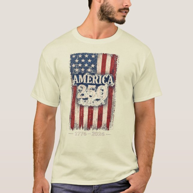 Camiseta do 250º Aniversário dos EUA (Frente)