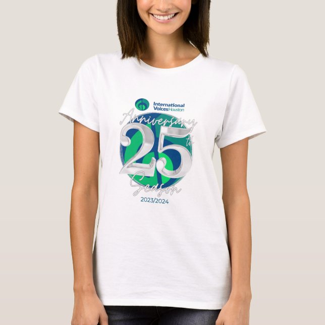 Camiseta do 25 de aniversário da IVH feminina (Frente)