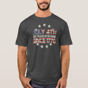 Camiseta do 4 de Julho do 250º Aniversário das Nos