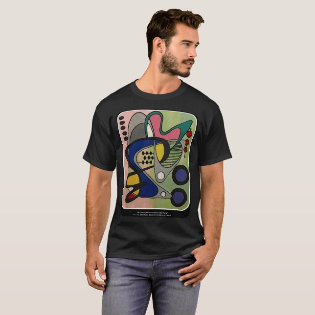 Camiseta Do "abstrato da modificação meio século, (Frente Completa)
