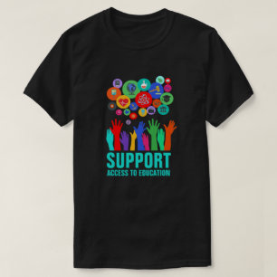 Camiseta Do "acesso apoio reforma da educação à educaç